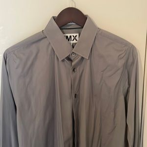 Express extra slim fit dress shirt grey